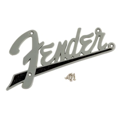 New Fender Logo Metal Amplifier Plate - Bassman - 0994095000 - - Image 1 of 2