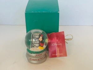 Walt Disney Globo de Nieve Globo de Nieve Navidad Mickey Mouse Bola de Agua 2004 Nuevo en Caja 75º - Imagen 1 de 4