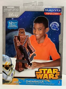 *NUOVO* 12 Pollici Chewbacca Carta Posabile Personaggio Artigianale Star Wars Blueprints - Foto 1 di 2