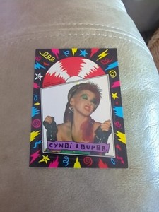 1985 Topps Cyndi Lauper Sticker #32 Girls Just Wanna Have Fun Time After Time ✨