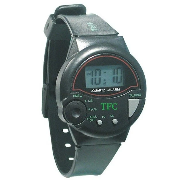 OROLOGIO PARLANTE DA POLSO SVEGLIA VOCALE ITALIANO PER CIECHI NON VEDENTI - Imagen 1 de 4