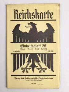 Reichskarte, Einheitsblatt 26, Bütow - Bewrent - Brutz - Czersk - Picture 1 of 3