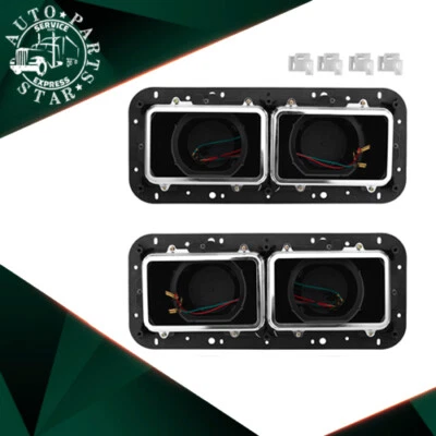 Pair Headlight Housing Bases w/3 Pin For Kenworth T600 T800 W900 K100 C500 T400 - Image 1 of 4