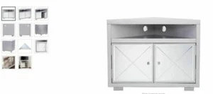 SEI Mirage Mirrored Corner TV Stand Model:MS9173 BEST BUY PRICE $346.99 - Picture 1 of 5