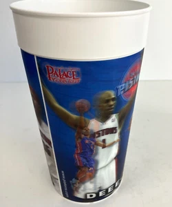 Detroit Pistons Cup weiß Kunststoff Souvenir Cup 32oz NBA Vintage Made in USA - Bild 1 von 7