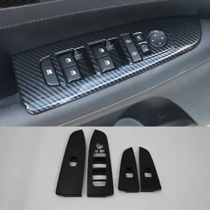 For Kia Forte/K3 2019-2021 Carbon Fiber Car Window Lift Switch Panel Cover Trim - Picture 1 of 6