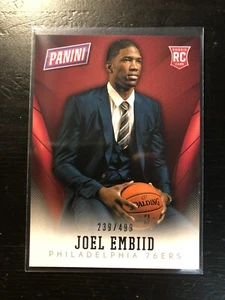 2014 Panini National Convention 239/499 Joel Embiid #35 Rookie RC 76ers Card MVP - Bild 1 von 2