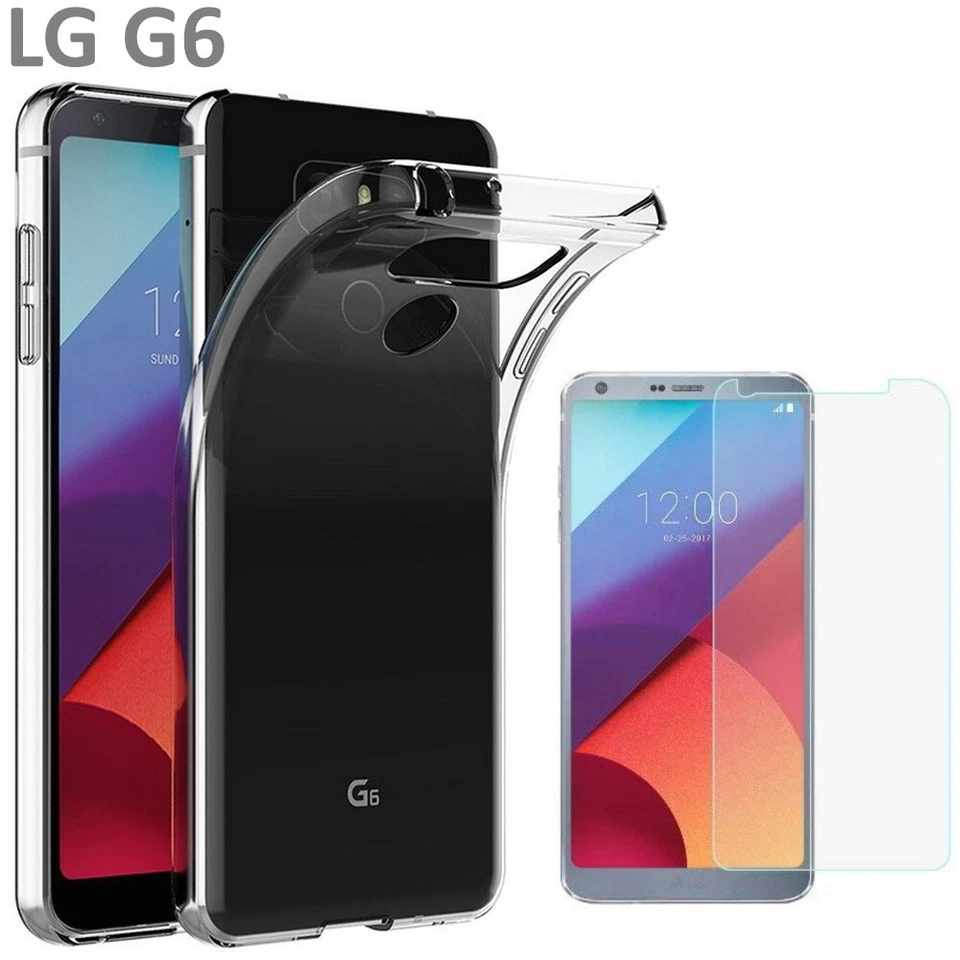 Pellicola in vetro e cover in silicone slim per LG G6  - Immagine 1 di 1