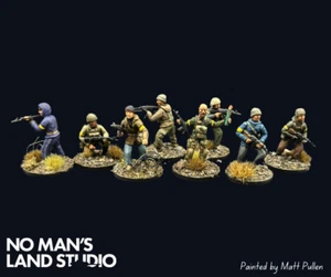 Modern Ukraine Militia x8 Civilian Spectre COMMISSION Miniature Pro Painted 28mm - Picture 1 of 3