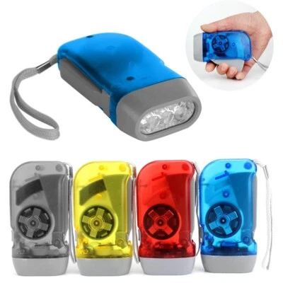 LED Flashlight Torch Hand press recharegable camping torch light  - Image 1 of 4