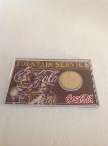 Coca-Cola Münzzeichen in Original Kunststoffetui 1980er - Bild 1 von 2