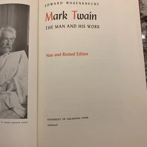Mark Twain”The Man and his work” by Edward Wagenknecht (1935, hardback, 1st ed) - Picture 1 of 10