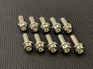 Ducati 999 Drilled Titanium Front Disc Bolts 02-07 Ti Rotor Bolts Race Spec . - Picture 1 of 3