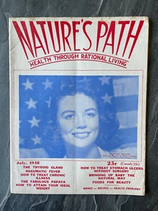 1948 NATURES PATH Health Quack Magazine Benedict Lust Naturopathy Dorothy Malone - Picture 1 of 8