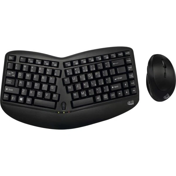 Adesso - Tru-Form Media WKB-1150CB Ergonomic Wireless Membrane Optical Keyboard - Image 1 of 1