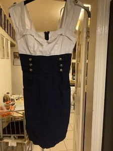 Women’s Dress, 1950s Style, Rockabilly, Psychobilly. Nautical Look! - Picture 1 of 4