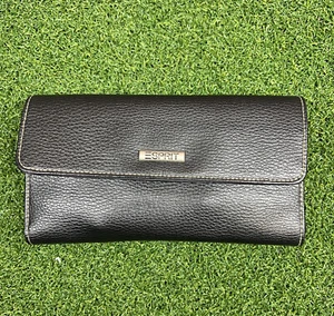 ESPRIT Trifold Wallet 12 Card Holder Black - Picture 1 of 10