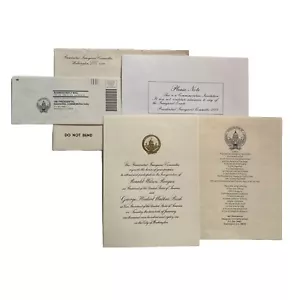 Pacchetto invito commemorativo inaugurazione 1981 Presidente Ronald Reagan Bush - Foto 1 di 7