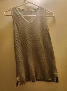 Loft Sleeveless Striped Top Size XSP - Picture 1 of 5