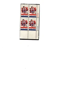 US #1309 plate block of 4 xf mnhog 1966 commemoratives - Picture 1 of 1