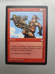 Fling , MTG Stronghold (1998). Common Red Instant NM - Picture 1 of 2