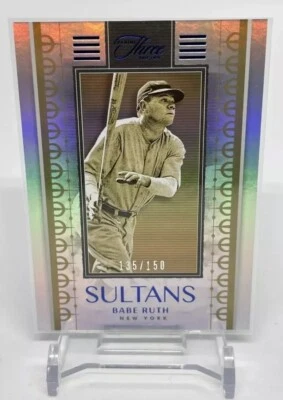 Panini Three and Two Babe Ruth 2022 #/150 "SULTANS" Holo Foil impresión corta como nuevo🔥 Foto 1 de 4
