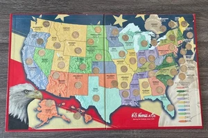 1999-2008 US State Quarters Collector's Map Complete Set of 50 - Picture 1 of 5