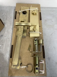 emtek 4818 brass entry door handle - Picture 1 of 6