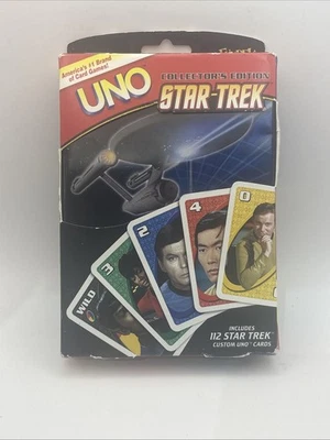 New Tin Sealed Fundex Games Uno Star Trek Collector's Edition Card Game - Image 1 of 3