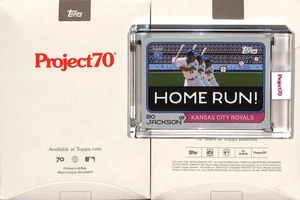 2021 TOPPS PROJECT 70 #549 1974 BO JACKSON - TECHNO BOWL - SOLEFLY - Picture 1 of 2