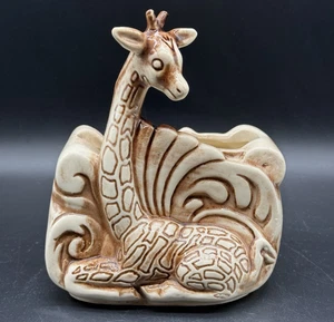 Vintage Shawnee Pottery # 21 giraffa fioriera ceramica animale esotico MCM - Foto 1 di 8