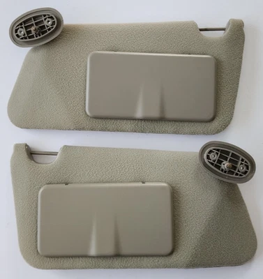 2000-2005 Pontiac Grand Am Gray Sun Visor LH RH Driver Passenger OEM Mirror - Image 1 of 4