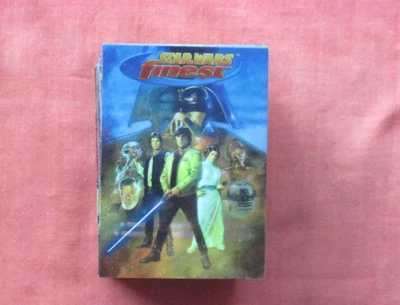 Topps Star Wars Finest Trading Card Complete 90-All Chromium Card Base Full Set - Image 1 of 4