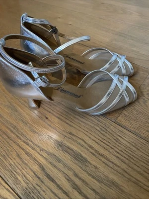 Diamant Damenschuh Silber Größe 9/40,5 Gebraucht in Sehr Guten Zustand - Bild 1 von 3