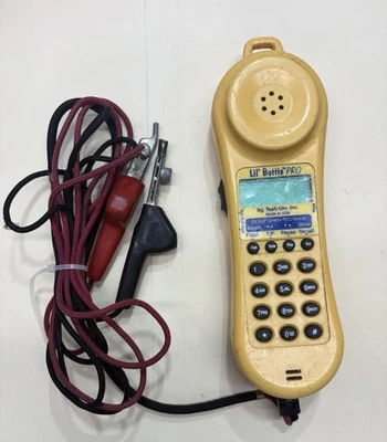 TEST-UM Inc. Lil' Buttie PRO Yellow Telephone Wire Clamp Lead Tester Working - Image 1 of 4