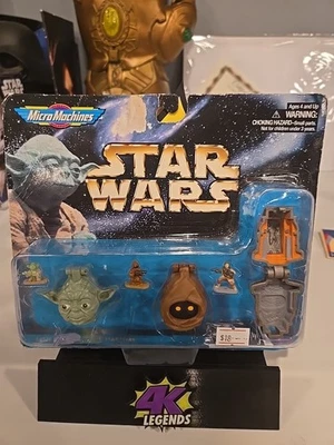 Antigo-1996 Galoob Micro Machines Star Wars-68020 III-Jawa, Yoda, Princesa Leia-Novo Na Caixa - Imagem 1 de 2