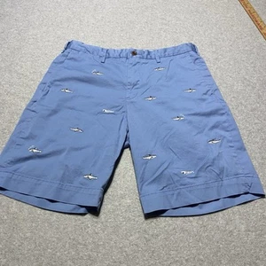 Mens Polo Ralph Lauren Shorts Embroidered FISH Chino Stretch Classic Fit Sz 31 - Picture 1 of 12