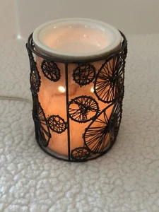 Scentsy Travertine Core Full Size Wax Warmer W/ Spokes Warmer Wrap - Picture 1 of 16