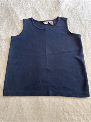 Bobbie Brooks Vintage Womens Tank Top Shirt Navy Blue Size Medium - Image 1 of 4