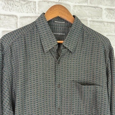 Camisa de Vestir Jhane Barnes Japón Tejida Colorida Estampado Abstracto Abotonada Hombres Grande Foto 1 de 4