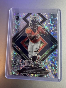 2021 Prizm Javonte Williams RC Emergent No Huddle Disco Prizm - Bild 1 von 2