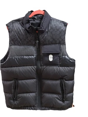 COACH DOWN VEST L POLYESTER Black 10011176 Used - Image 1 of 2