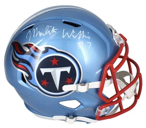 Malik Willis Autographed Titans Flash Full Size Speed Helmet Beckett - Picture 1 of 3