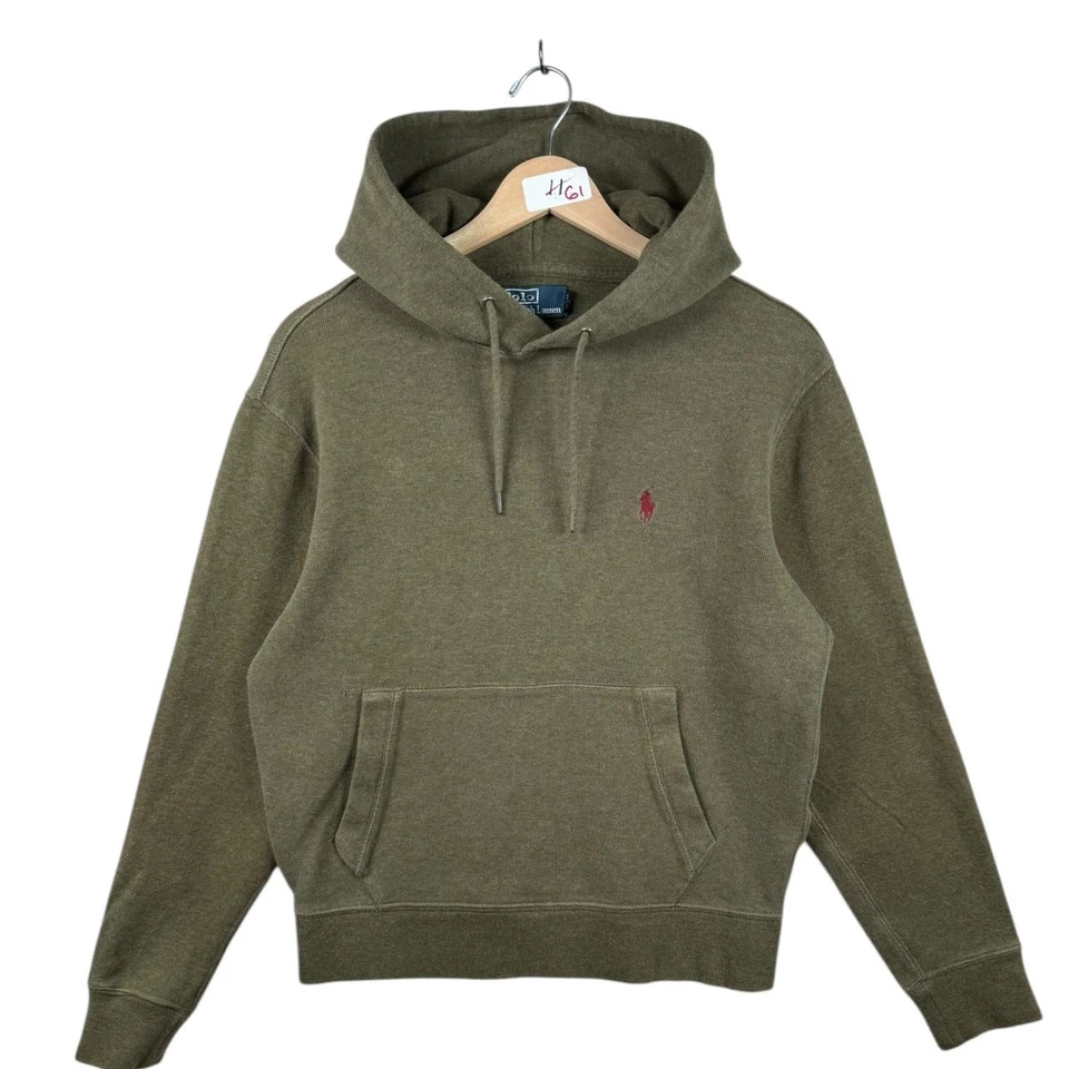 Vintage Polo Ralph Lauren Hoodie Brown Men's Small - Image 1 of 4