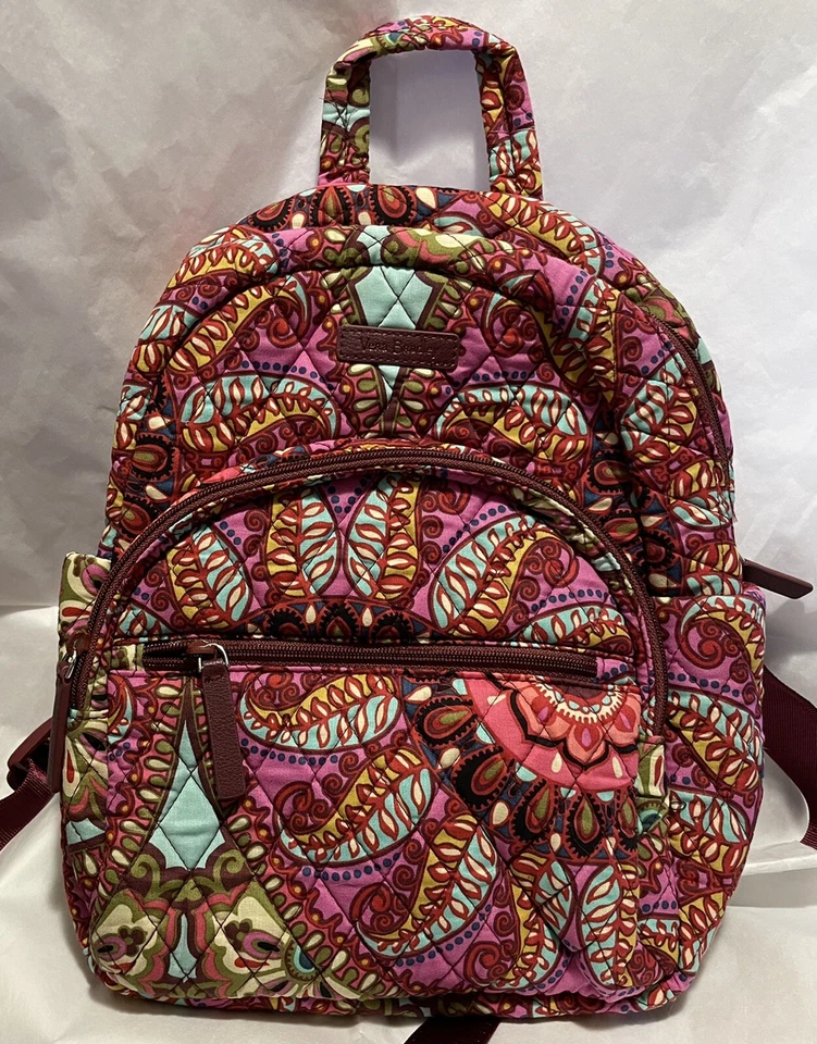 Vera Bradley Compact Essential Backpack Resort Medallion