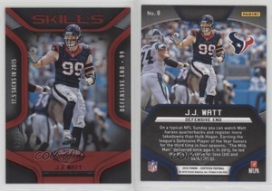 2016 Certified Skills Mirror Red /99 JJ Watt #8