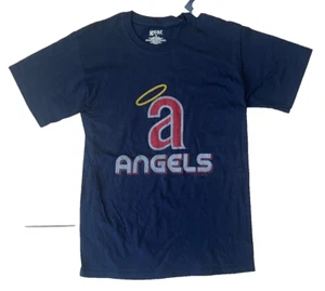 Navy Blue Shirt Anaheim Angels Size Small Mens MLB Baseball gear for sports - Picture 1 of 4