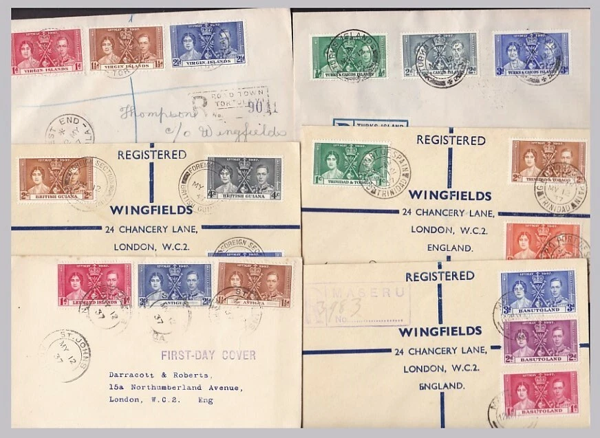 1937 KGVI Coronation FDCs  - priced & sold individually - clean good to fine  - Image 1 of 1