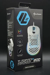 Sharkoon Light² 200 Gaming Maus optisch 16000dpi USB 6 Tasten weiß OVP BRANDNEU - Bild 1 von 5