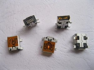 24 Pcs Mini USB 10 Pin Female Jack Socket Connector for Philips Products - Afbeelding 1 van 3
